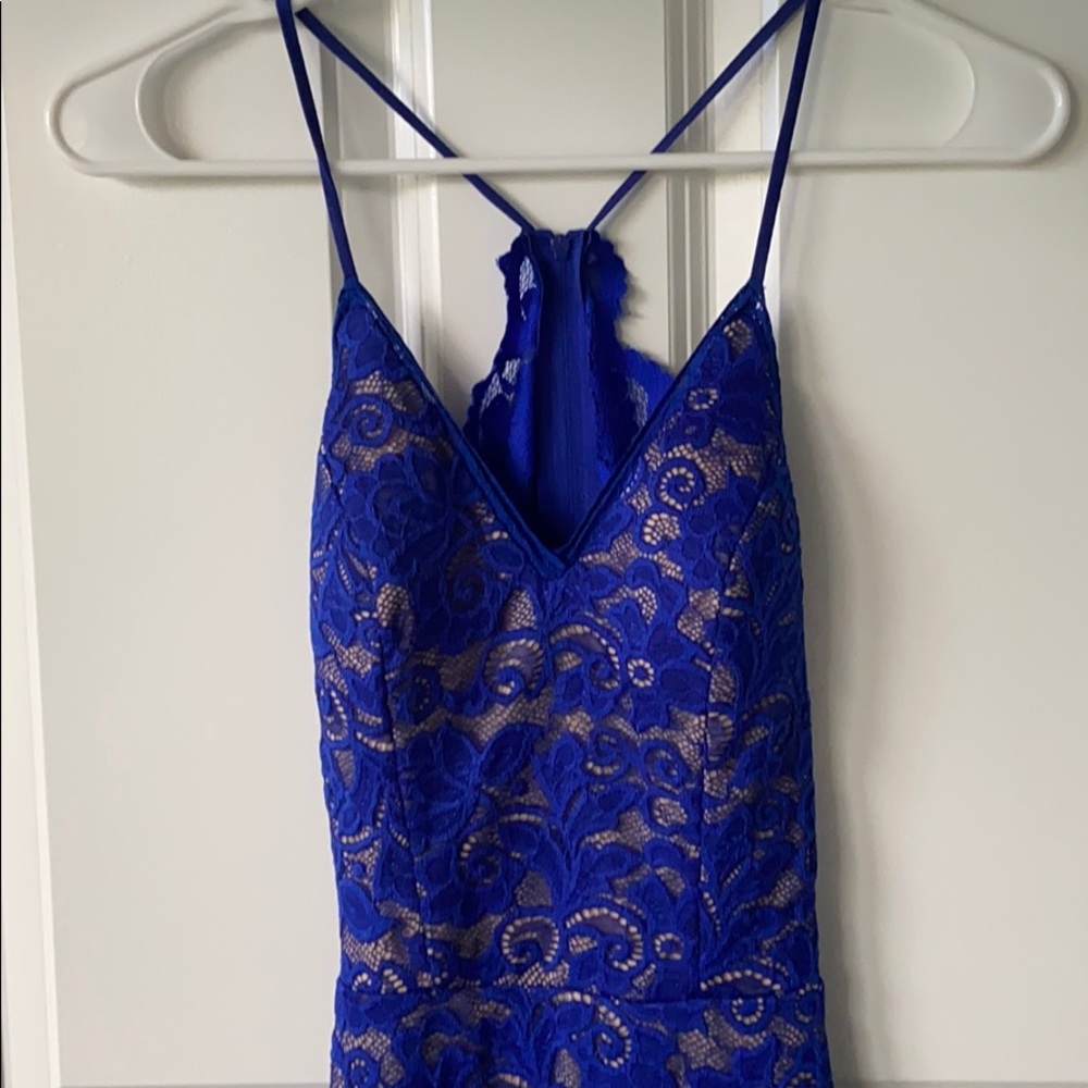 Blue Lace Dress - Picture 3 of 5